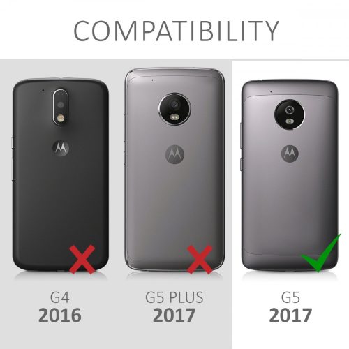 Husa Motorola Moto G5, Silicon, Roz, 41084.01