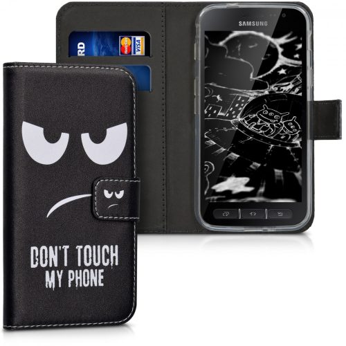 Husa Samsung Galaxy Xcover 4, Piele ecologica, Negru, 41254.01
