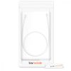 Curea pentru casti Apple AirPods 3/AirPods 2/AirPods Pro, Kwmobile, Alb, Silicon, 41313.02