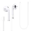 Curea pentru casti Apple AirPods 3/AirPods 2/AirPods Pro, Kwmobile, Alb, Silicon, 41313.02