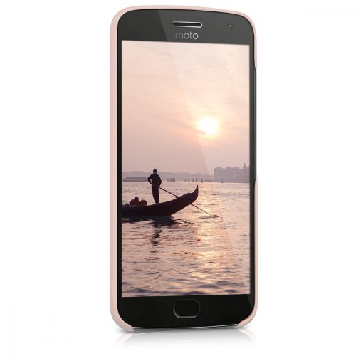 Husa Motorola Moto G5 Plus, Piele ecologica, Roz, 41393.10