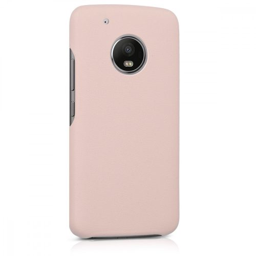 Husa Motorola Moto G5 Plus, Piele ecologica, Roz, 41393.10