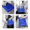 Set 2 Comprese de gel 28 x 13 cm pentru utilizare la cald/rece, Kwmobile, Albastru, Poliester, 41360