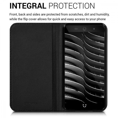 Husa Wileyfox Swift 2X, Piele ecologica, Negru, 41609.01