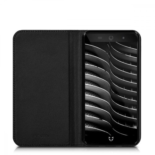 Husa Wileyfox Swift 2X, Piele ecologica, Negru, 41609.01