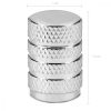Set 5 Capace pentru valva , Kwmobile, Argintiu, Metal, 41665.35