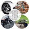 Set 5 Capace pentru valva , Kwmobile, Argintiu, Metal, 41665.35