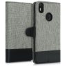 Husa BQ Aquaris X / Aquaris X Pro, Textil, Gri, 41833.01