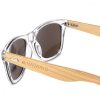 Ochelari de soare unisex Navaris, UV400, Bambus, Albastru, 40731.03.04