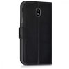 Husa Samsung Galaxy J3 (2017), Piele ecologica, Negru, 42156.01