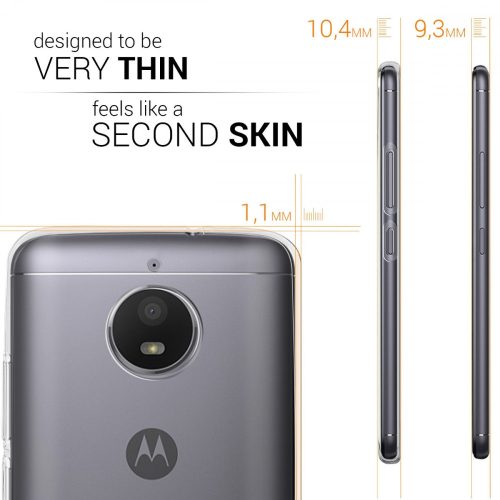 Husa Motorola Moto E4, Silicon, Transparent, 42350.03