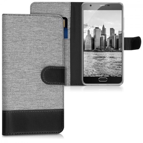 Husa Blackview A9 Pro, Textil, Gri, 42340.01