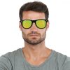 Ochelari de soare unisex Navaris, UV400, Bambus, Verde, 40731.01.07