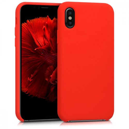 Husa Apple iPhone X / iPhone XS, Silicon, Rosu, 42495.09