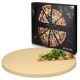 Piatra de pizza rotunda Navaris, 30,5 cm, din cordierite, rezistenta pana la 800°C, 42560