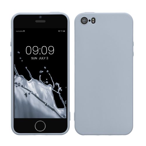 Husa Apple iPhone 5 / iPhone 5s / iPhone SE, Silicon, Albastru, 33098.58