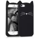 Husa Apple iPhone 5 / iPhone 5s / iPhone SE, Silicon, Negru, 42633.01