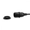 Cablu adaptor 3.5m cu dulie E14 si intrerupator, Kwmobile, Negru, PVC, 42684