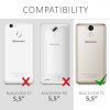 Husa Blackview P2, Piele ecologica, Negru, 42830.01