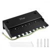 Patch Panel Cat6 cu 8 porturi RJ45 si bara de gestionare a cablurilor, Kwmobile, Negru, Plastic, 42950
