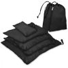 Set 7 huse de depozitare pentru calatorie Navaris, Negru, 42954