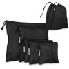 Set 7 huse de depozitare pentru calatorie Navaris, Negru, 42954