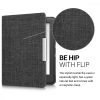 Husa pentru Kobo Glo HD / Touch 2.0, Textil, Gri, 43008.19