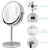 Oglinda Cosmetica cu suport, Iluminare LED, marire 7x, reglabila, 43104