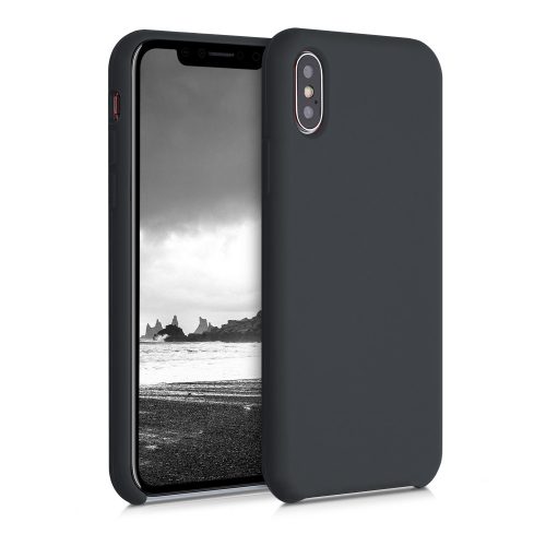 Husa Apple iPhone X / iPhone XS, Silicon, Negru, 42495.01