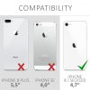 Set 3 Folii de protectie pentru Apple iPhone 8 / iPhone 7 Plus / iPhone SE 2, kwmobile, Spate, Transparenta, 43325.5