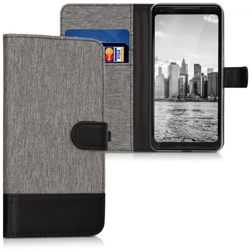 Husa Google Pixel 2 XL, Textil, Gri, 43355.22