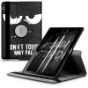 Husa 360° pentru tableta Huawei MediaPad T3 10, Kwmobile, Negru/Alb, Piele ecologica, 43414.01