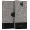 Husa Wiko Harry, Textil, Gri, 43509.22