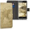 Husa Huawei Honor 6C, Piele ecologica, Maro, 43528.01