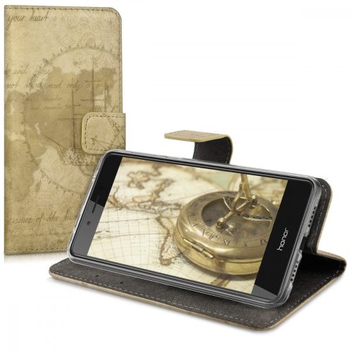 Husa Huawei Honor 6C, Piele ecologica, Maro, 43528.01