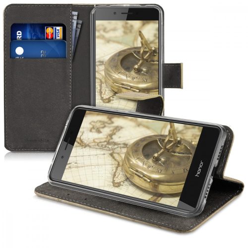 Husa Huawei Honor 6C, Piele ecologica, Maro, 43528.01