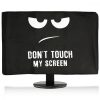 Husa pentru monitor de 24-26 inch, Kwmobile, Negru/Alb, Textil, 43618.01