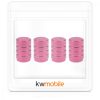 Set 5 Capace pentru valva , Kwmobile, Roz, Metal, 41665.81