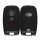 Husa Cheie Auto pentru Kia - 3 Butoane, Silicon, Negru, 43662.01