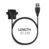 Docking stand pentru Honor Band 5 / Band 4 / Band 3 / Band 2, kwmobile, Silicon, Negru, 43725.01
