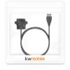 Docking stand pentru Honor Band 5 / Band 4 / Band 3 / Band 2, kwmobile, Silicon, Negru, 43725.01