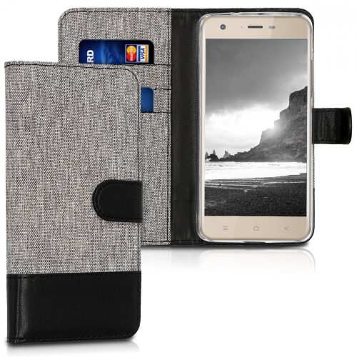 Husa Blackview A7 Pro, Textil, Gri, 43718.01