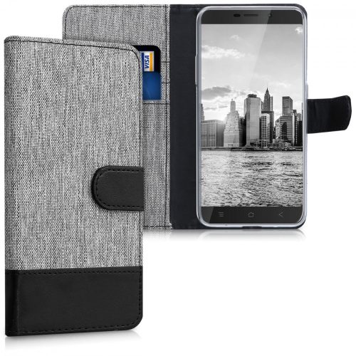 Husa Blackview A10, Textil, Gri, 43720.01