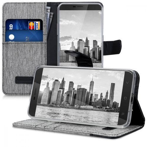 Husa Blackview A10, Textil, Gri, 43720.01