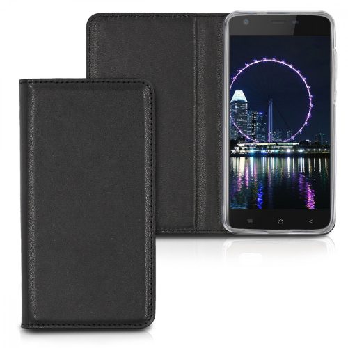 Husa Blackview A7, Piele ecologica, Negru, 43715.01