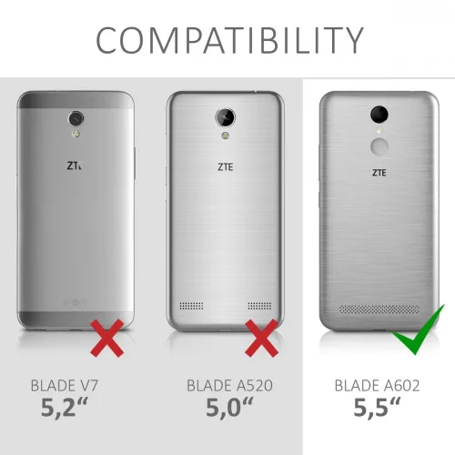 Husa ZTE Blade A602, Piele ecologica, Multicolor, 43970.01
