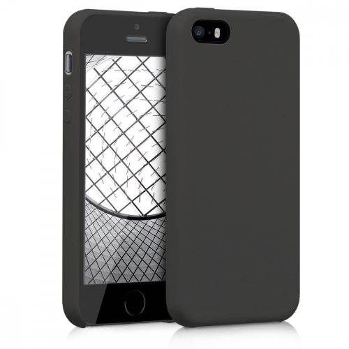 Husa Apple iPhone 5 / iPhone 5s / iPhone SE, Silicon, Negru, 42766.47