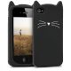 Husa Apple iPhone 4 / iPhone 4s, Silicon, Negru, 16131.02