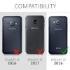 Husa Samsung Galaxy J3 (2016), Piele ecologica, Albastru, 40583.17