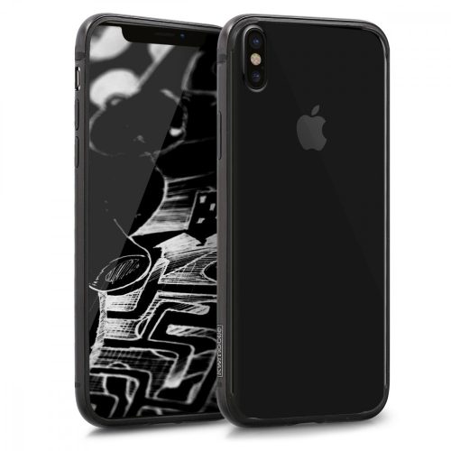 Husa Apple iPhone X / iPhone XS, Aluminiu, Negru, 43892.01